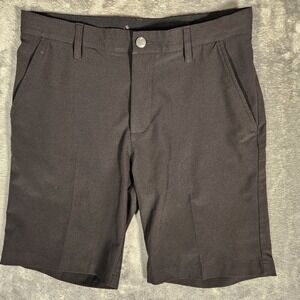 Adidas Golf Shorts Mens 28 Gray Primegreen Charcoal Flat Front Performance